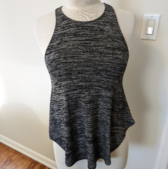 Aritzia Wilfred Free Marbeled Grey High Neck Tank Top - Picture 2 of 6